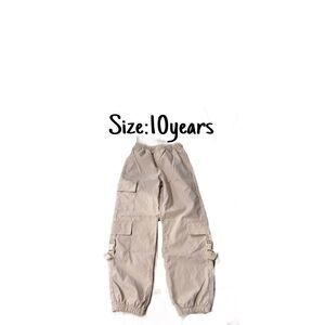 Kids Tan Cargo Pants